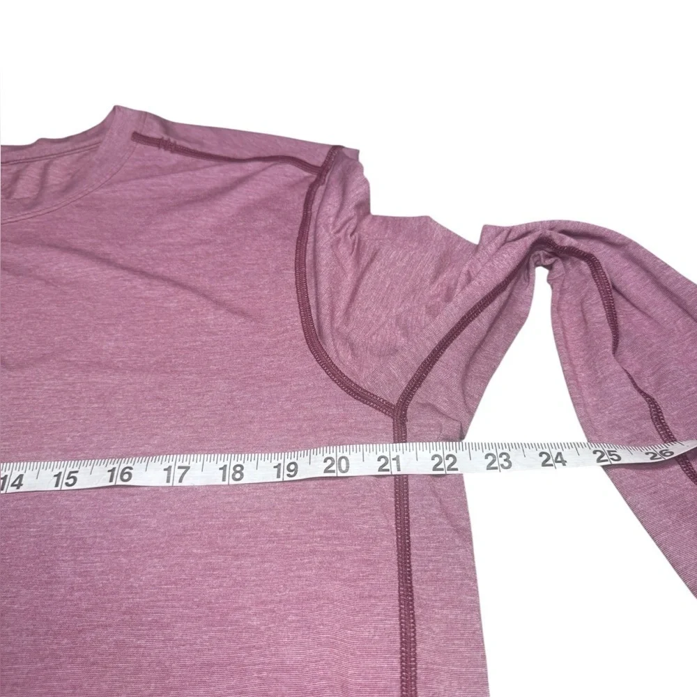 Lululemon Men's T.H.E. Henley Heathered Rosewood XXL Athletic Training